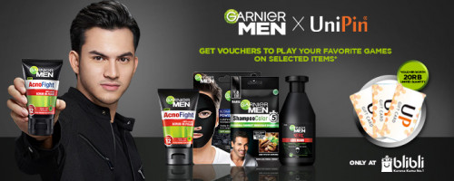 Beli Garnier Men gratis UniPin Voucher di Blibli
